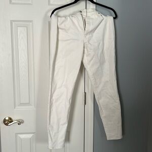 Women’s madewell white skinny high rise jeans